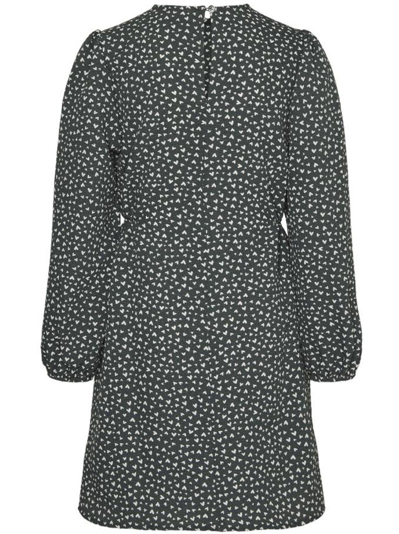 Robe Verde com Corações para Menina Vero Moda Banny Verde - Kiabi