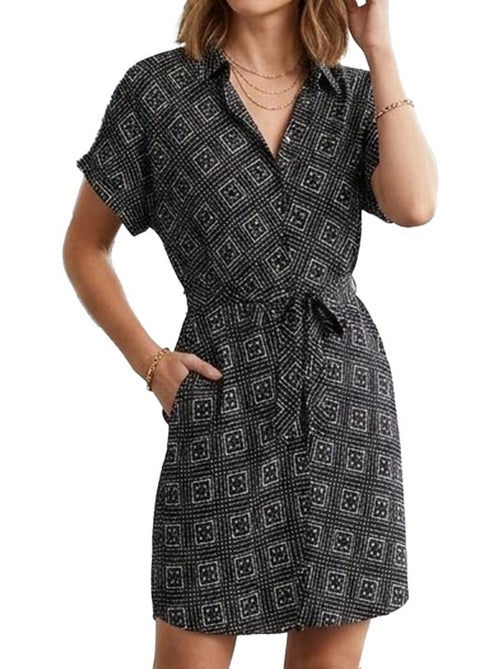 Robe Vero Moda Easy Joy Preta para Mulher 10302043 - Kiabi