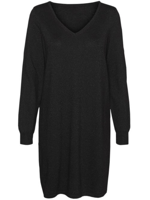 Robe Vero Moda Happyshine Preta para Mulher - Kiabi