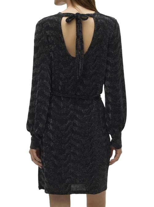 Robe Vero Moda Lucy para Mulher em Preto e Prateado - Kiabi Robe Vero Moda Lucy para Mulher em Preto e Prateado - Kiabi