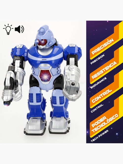 Robô de brinquedo com luz e som warriors - Kiabi