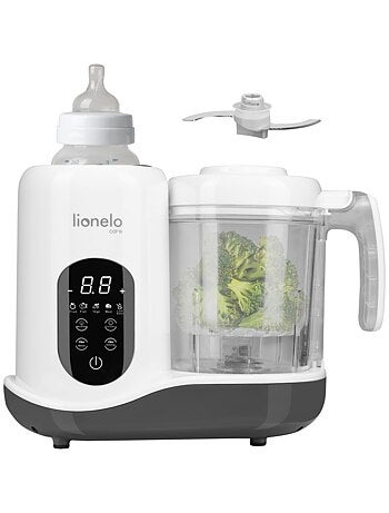 Robô de cozinha para bebé 5em1 LIONELO - Misturadora - Cozedura a vapor - Aquecedor - Esterilizador