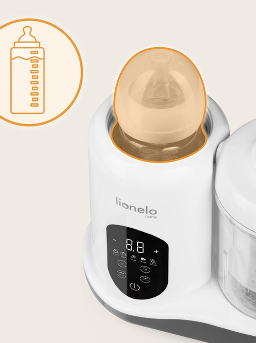 Robô de cozinha para bebé 5em1 LIONELO - Misturadora - Cozedura a vapor - Aquecedor - Esterilizador - Kiabi