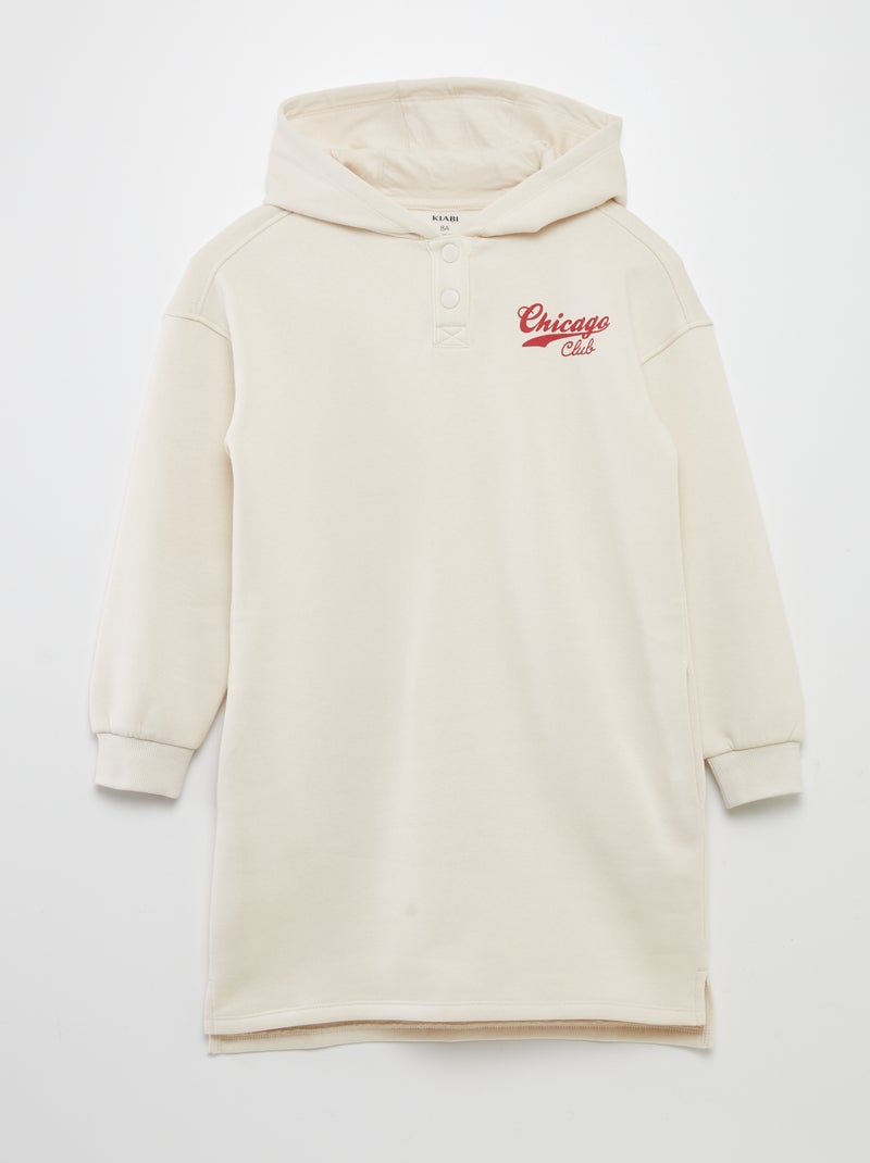 Rosa sweatshirt com capuz - So Easy BRANCO - Kiabi