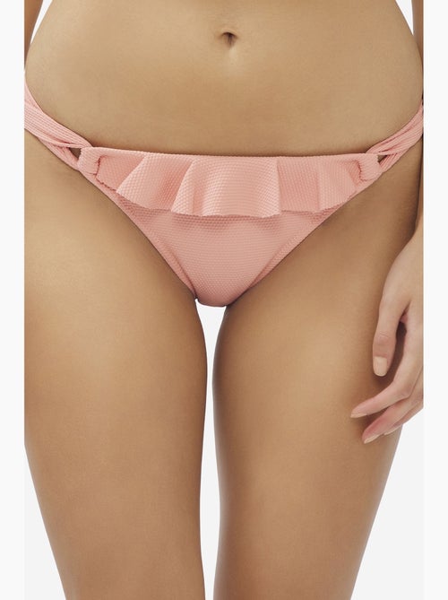 Rosey cueca de biquíni com babado lateral penti - Kiabi Rosey cueca de biquíni com babado lateral penti - Kiabi