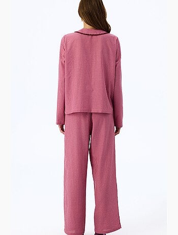 Rosy conjunto de pijama com camisa de manga comprida e calça penti