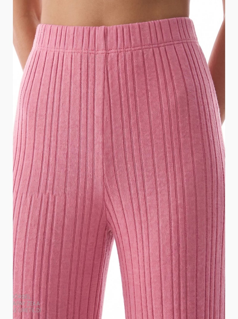 Rosy conjunto de pijama com manga comprida e calças penti Rosa velho - Kiabi