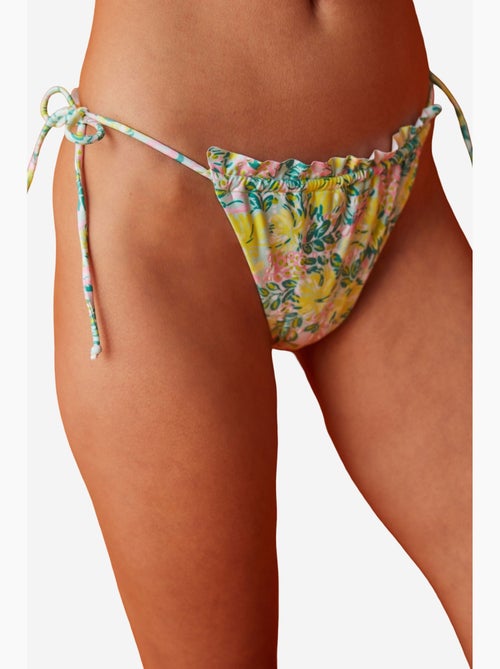 Rosy parte de baixo de biquíni com estampa floral, babado e amarração penti - Kiabi Rosy parte de baixo de biquíni com estampa floral, babado e amarração penti - Kiabi
