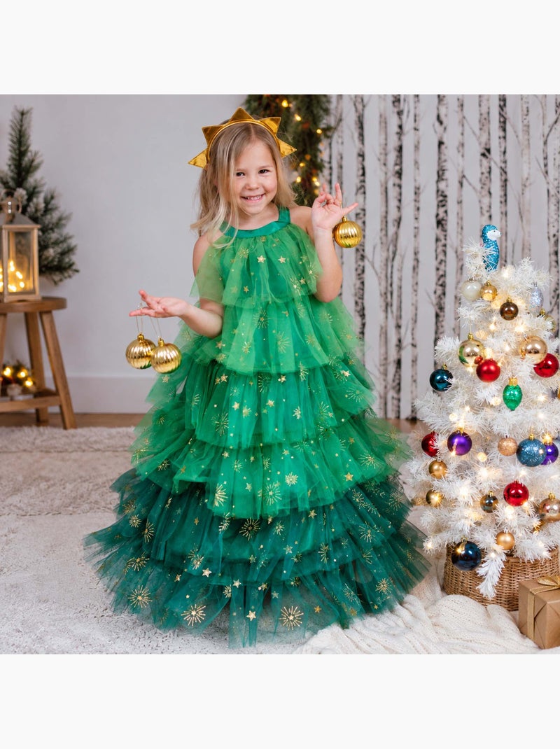 Roupa de princesa de natal para criança | great pretenders Verde - Kiabi