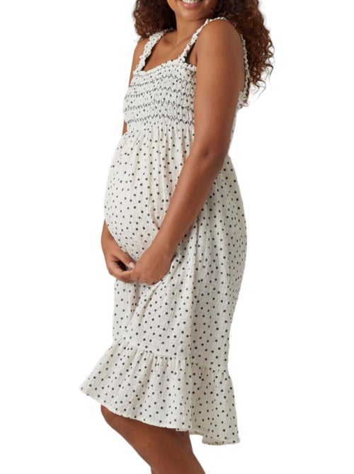 Roupão Branco de Mulher Mamalicious Lesma - Kiabi Roupão Branco de Mulher Mamalicious Lesma - Kiabi