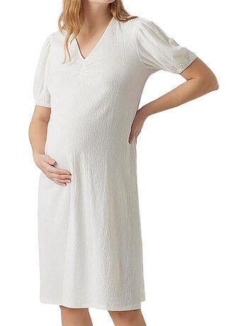 Roupão Branco Sólido Mamalicious Mylah para Mulher