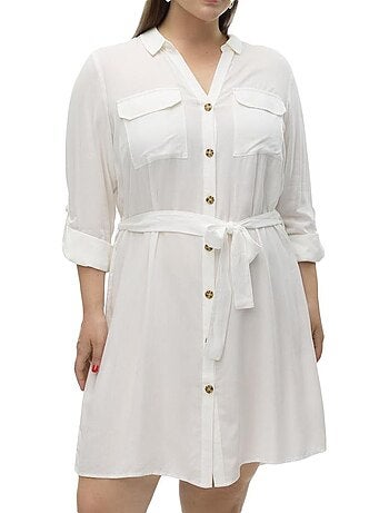 Roupão branco vero moda vmbumpy para mulher