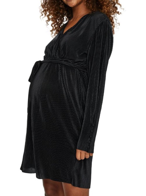 Roupão Curto Preto de Malha para Grávida Vero Moda - Kiabi Roupão Curto Preto de Malha para Grávida Vero Moda - Kiabi