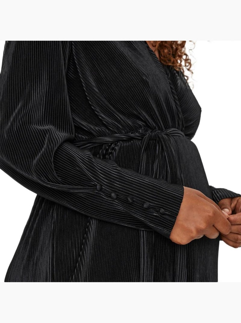 Roupão Curto Preto de Malha para Grávida Vero Moda Preto - Kiabi