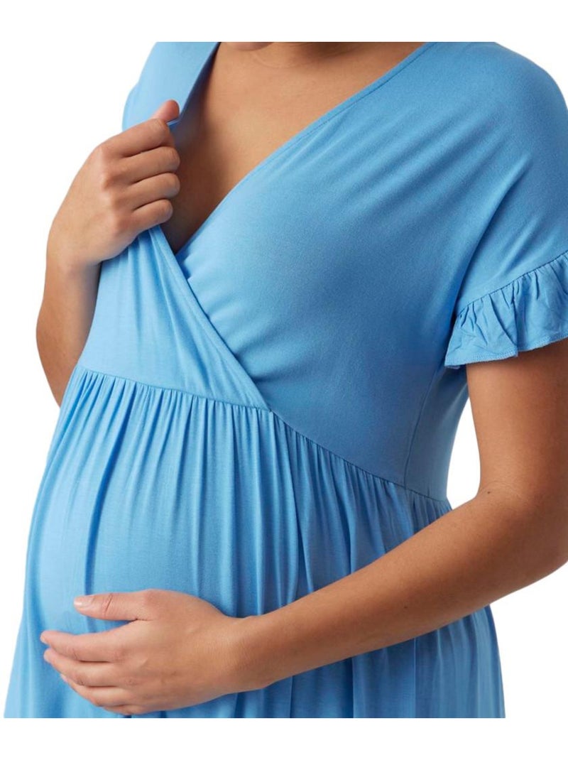 Roupão de Amamentação Azul para Mulher Mamalicious Helen Azul - Kiabi