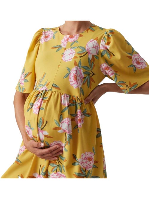 Roupão de Banho Amarelo para Mulher Mamalicious Palma - Kiabi Roupão de Banho Amarelo para Mulher Mamalicious Palma - Kiabi