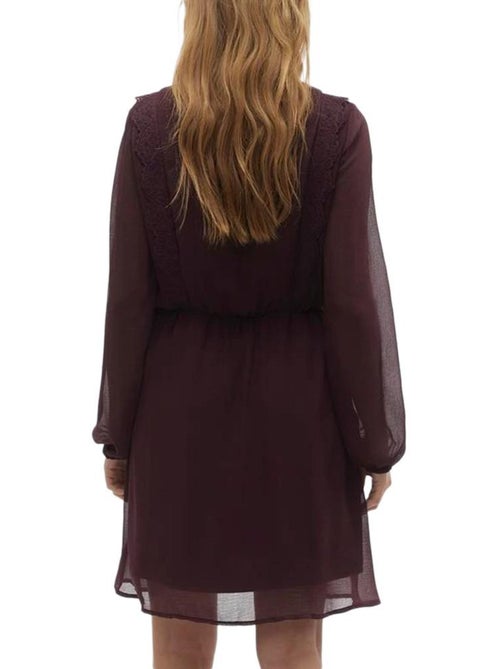 Roupão de Banho Bordeaux para Mulher Vero Moda Juna - Kiabi Roupão de Banho Bordeaux para Mulher Vero Moda Juna - Kiabi