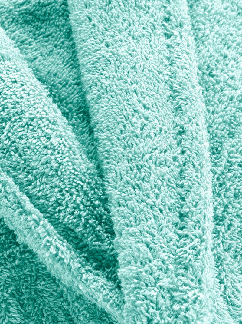 Roupão de banho com gola xaile simples Azul-celadon - Kiabi