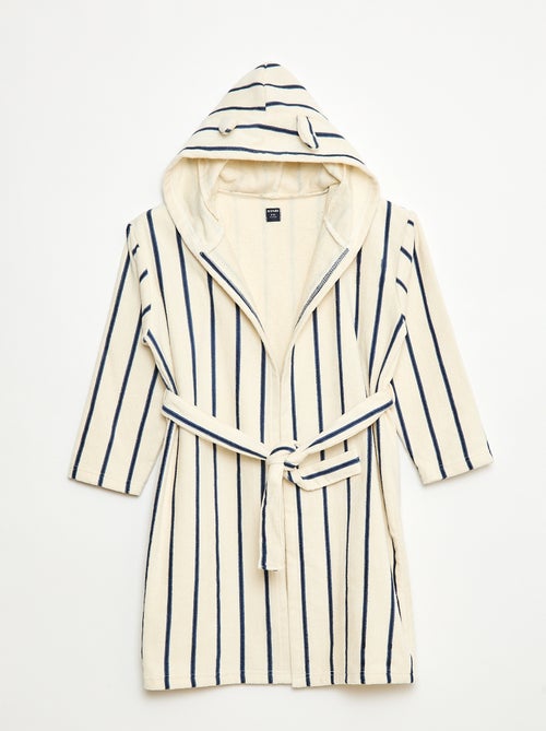 Roupão de banho felpuda de algodão - Kiabi