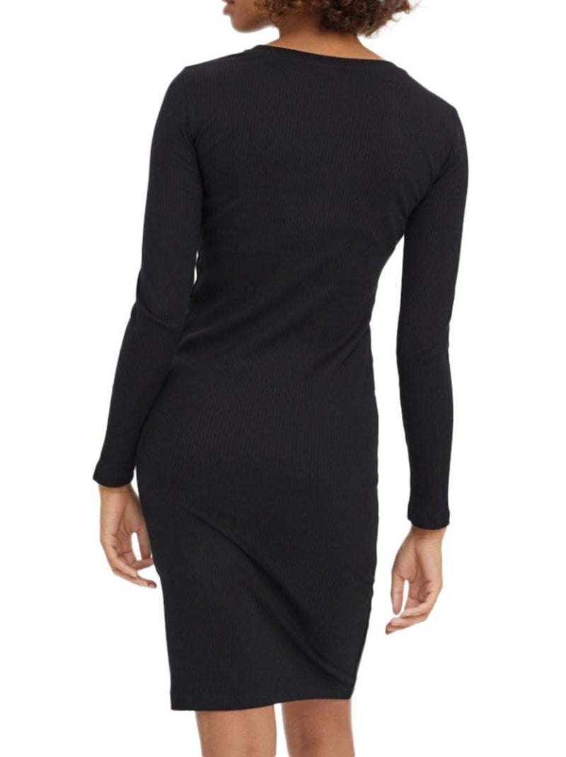 Roupão de Banho Feminino Aware Lavender Preto Preto - Kiabi