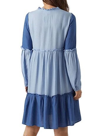 Roupão de Banho Feminino Mamalicious Mlzigga Azul-Marinho