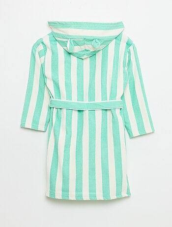 Roupão de banho listrado