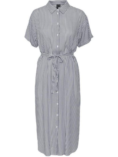 Roupão de Banho Vero Moda Bumpy em Azul Marinho/Branco para Mulher - Kiabi Roupão de Banho Vero Moda Bumpy em Azul Marinho/Branco para Mulher - Kiabi