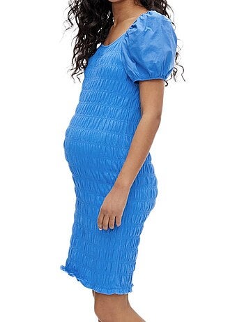 Roupão de Gravidez Azul para Mulher Mamalicious Vigdis