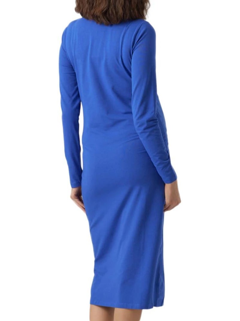 Roupão de Gravidez Azul Royal para Mulher Mamalicious Mlia Azul - Kiabi
