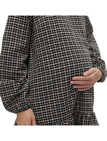 Roupão de Gravidez Mamalicious Anna para Mulher Preto/Beige