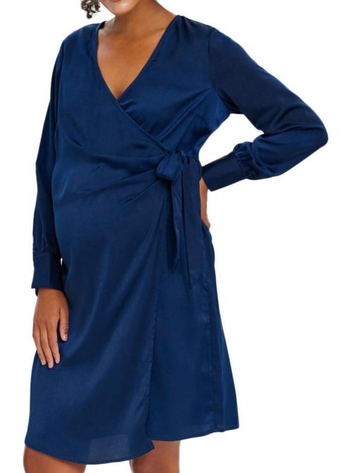 Roupão de Maternidade Azul para Mulher Vero Moda Isa - Kiabi Roupão de Maternidade Azul para Mulher Vero Moda Isa - Kiabi