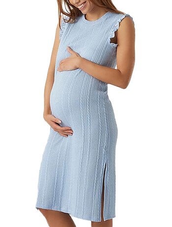 Roupão de Maternidade Azul Vero Moda Nika para Mulher