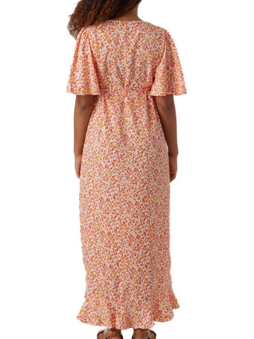 Roupão de Maternidade Vero Moda Henna Laranja/Branco para Mulher - Kiabi Roupão de Maternidade Vero Moda Henna Laranja/Branco para Mulher - Kiabi