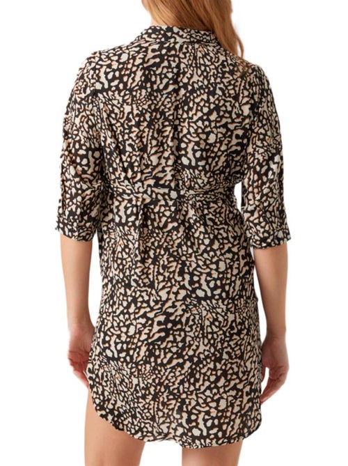 Roupão de Maternidade Vero Moda Maya Poel Preto/Castanho para Mulher - Kiabi Roupão de Maternidade Vero Moda Maya Poel Preto/Castanho para Mulher - Kiabi
