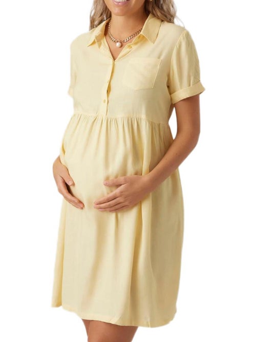Roupão de Mulher Amarelo Mamalicious Lia - Kiabi