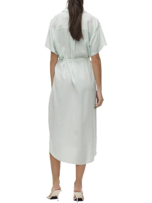 Roupão de Mulher Verde às Riscas Vero Moda Bumpy - Kiabi Roupão de Mulher Verde às Riscas Vero Moda Bumpy - Kiabi