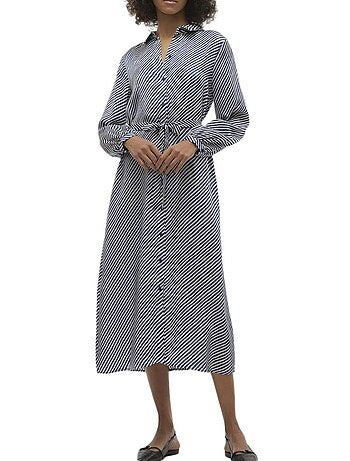 Roupão de Mulher Vero Moda Izel Azul às Riscas