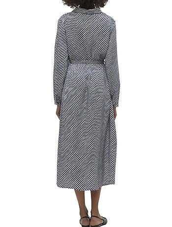Roupão de Mulher Vero Moda Izel Azul às Riscas