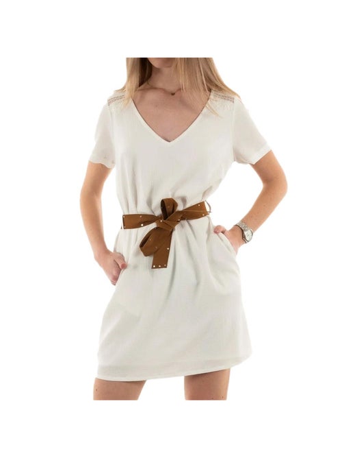Roupão Écru para Mulher Kaporal CLEOE24W22 - Kiabi Roupão Écru para Mulher Kaporal CLEOE24W22 - Kiabi