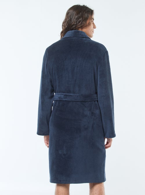 Roupão em malha polar com cinto para apertar - Kiabi