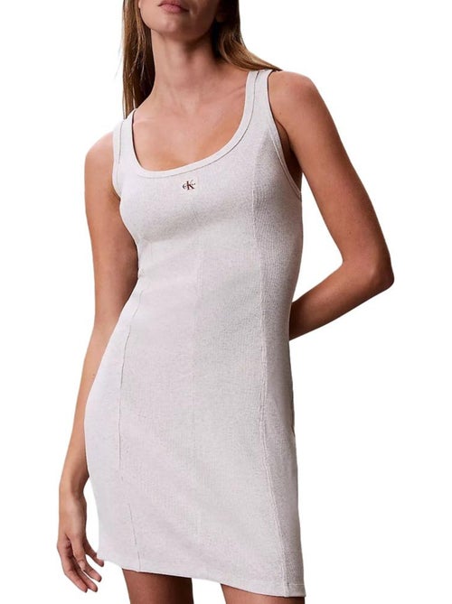 Roupão feminino cinzento claro calvin klein jeans - Kiabi