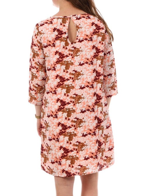 Roupão feminino kaporal cary rosa/branco - Kiabi