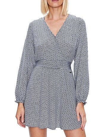 Roupão Feminino Pepe Jeans Ailish Azul Marinho/Branco