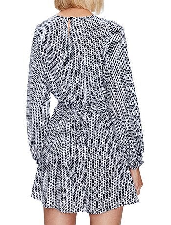 Roupão Feminino Pepe Jeans Ailish Azul Marinho/Branco