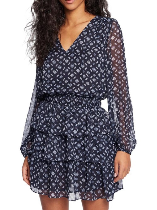 Roupão Feminino Pepe Jeans Eyra Azul com Padrões - Kiabi Roupão Feminino Pepe Jeans Eyra Azul com Padrões - Kiabi