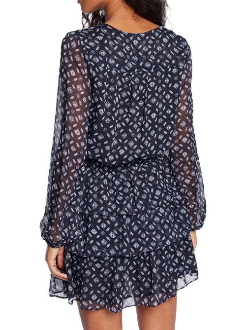 Roupão Feminino Pepe Jeans Eyra Azul com Padrões - Kiabi Roupão Feminino Pepe Jeans Eyra Azul com Padrões - Kiabi