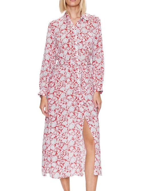 Roupão Feminino Pepe Jeans Perah com Padrões Vermelhos - Kiabi Roupão Feminino Pepe Jeans Perah com Padrões Vermelhos - Kiabi