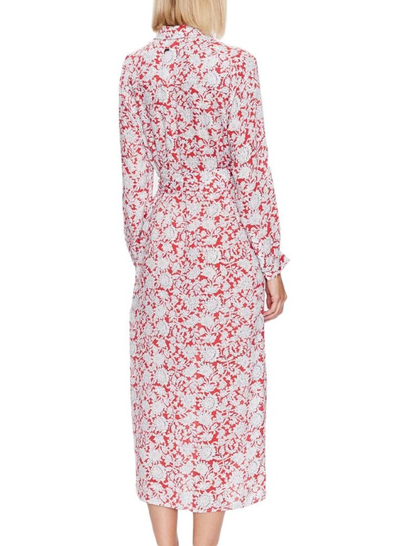 Roupão Feminino Pepe Jeans Perah com Padrões Vermelhos Vermelho - Kiabi