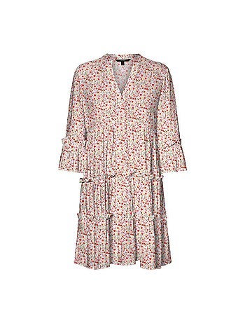 Vero Moda Easy: Robe Branca com Flores para Mulher