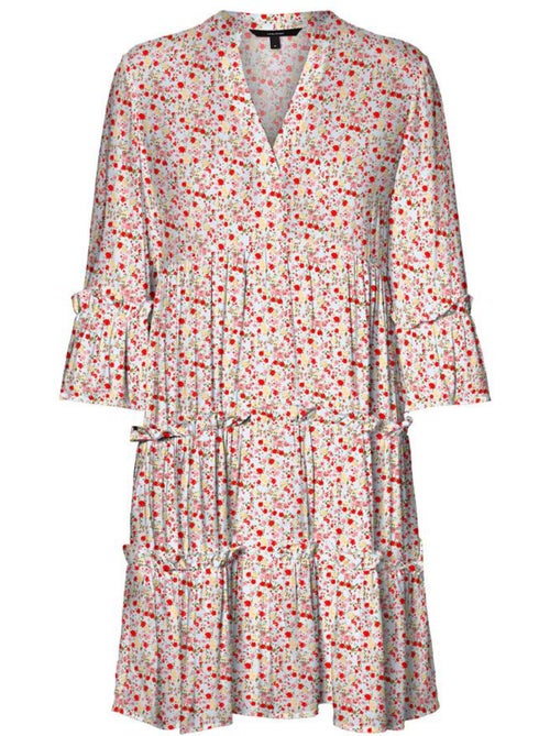 Roupão Feminino Vero Moda Easy Branco/Vermelho - Kiabi Roupão Feminino Vero Moda Easy Branco/Vermelho - Kiabi